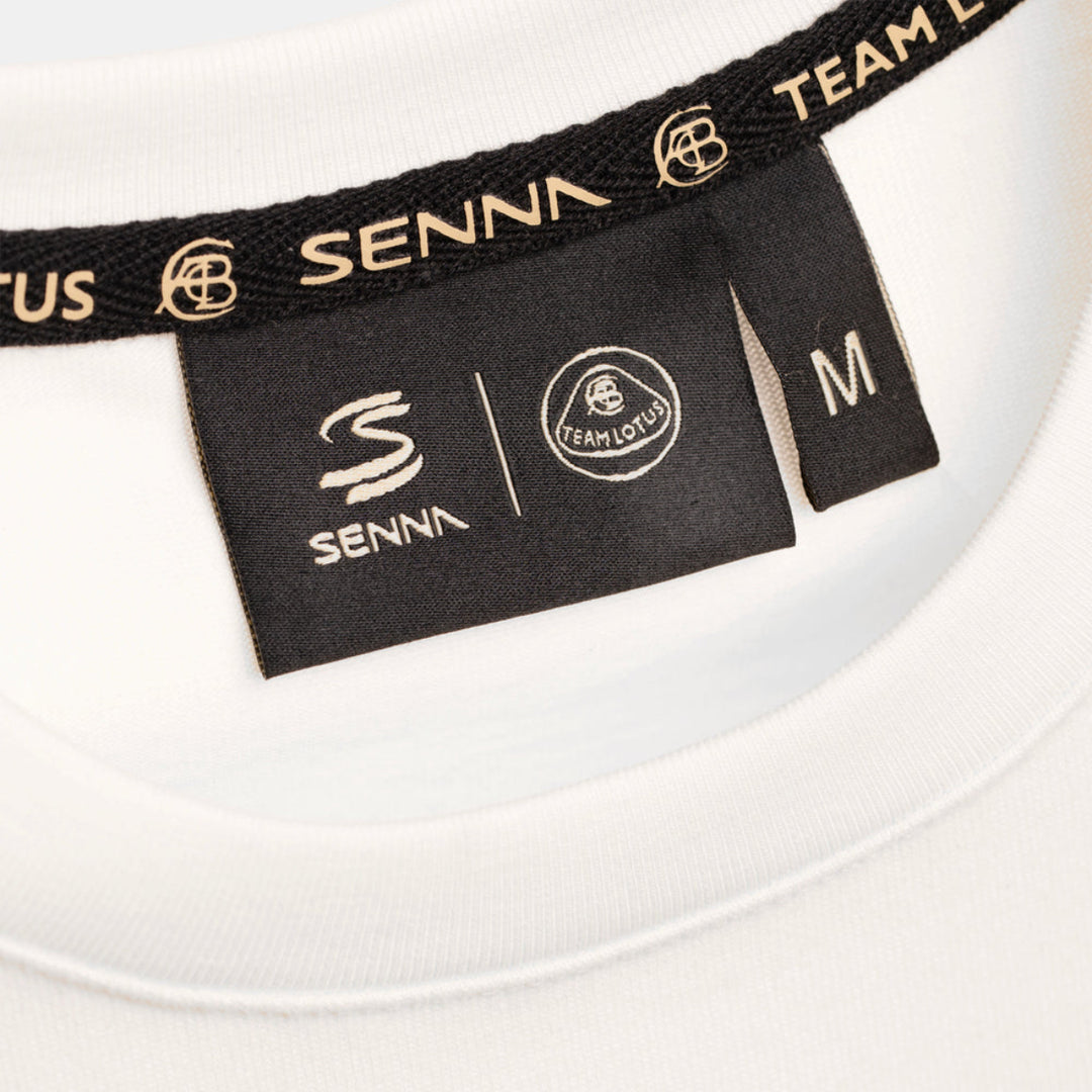 Ayrton Senna x Team Lotus Graphic T-Shirt - Beige