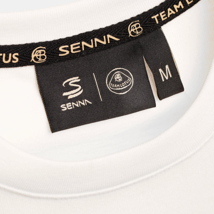 Ayrton Senna x Team Lotus Graphic T-Shirt - Beige