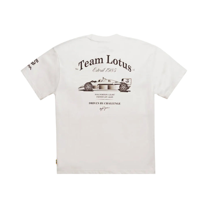 Ayrton Senna x Team Lotus Oversize Estoril 1985 T-Shirt - Beige