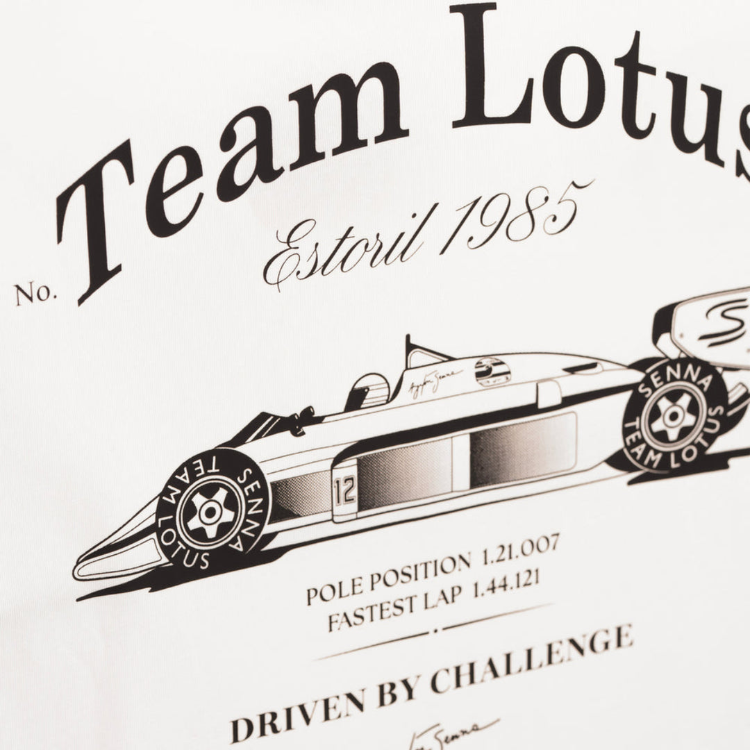 Ayrton Senna x Team Lotus Oversize Estoril 1985 T-Shirt - Beige