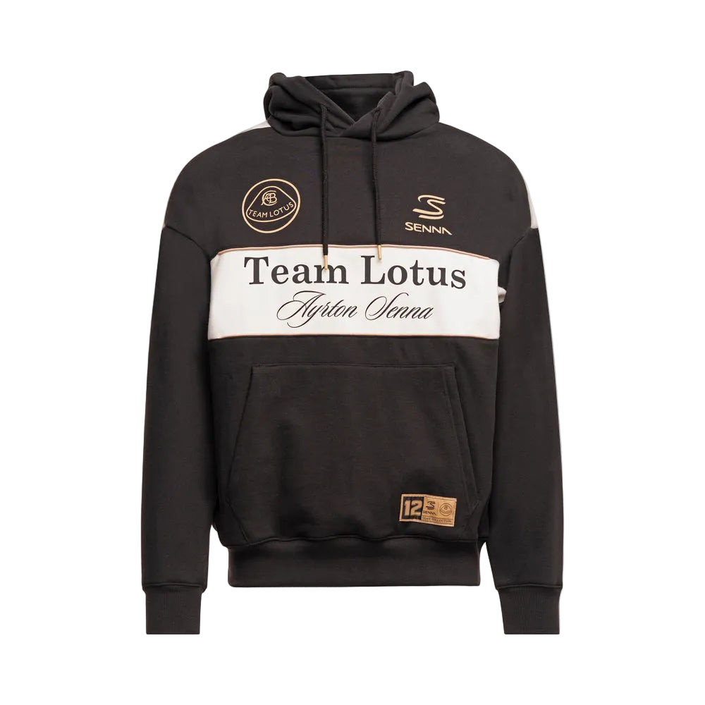 Senna x Team Lotus Oversize Badge Hoodie Unisex
