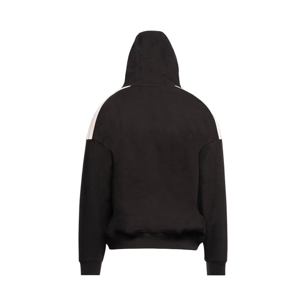 Senna F1 x Lotus Team Oversized Hooded Sweatshirt - Black and Cream