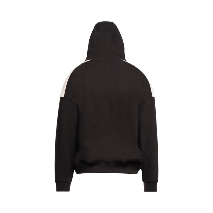 Senna F1 x Lotus Team Oversized Hooded Sweatshirt - Black and Cream