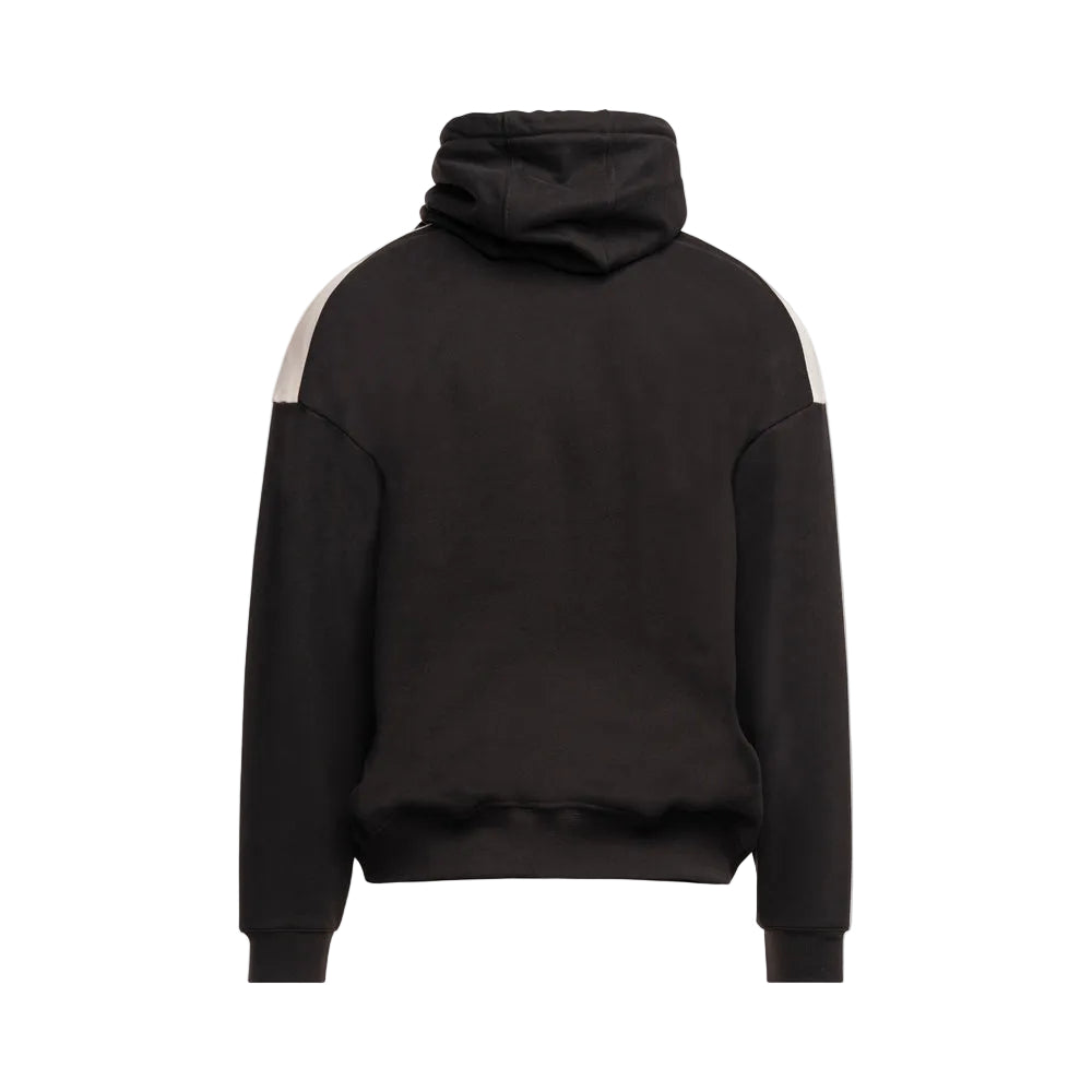 Ayrton Senna x Lotus 1985 Series Oversized Hooded Pullover - Black and Cream