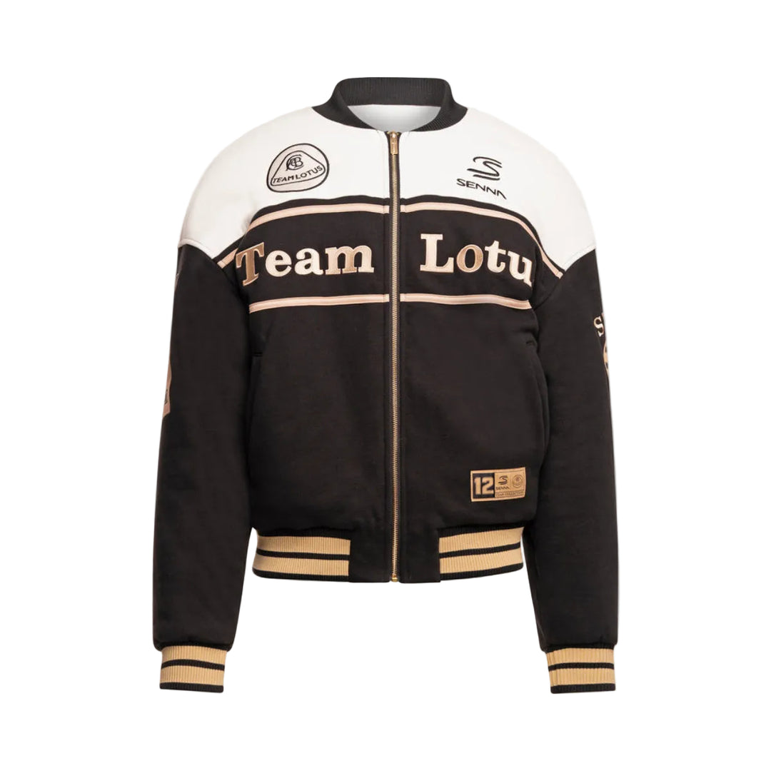 Ayrton Senna x Lotus F1™ Team Estoril 1985 Series Bomber Jacket - Black