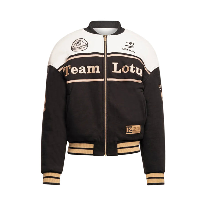 Ayrton Senna x Lotus F1™ Team Estoril 1985 Series Bomber Jacket - Black
