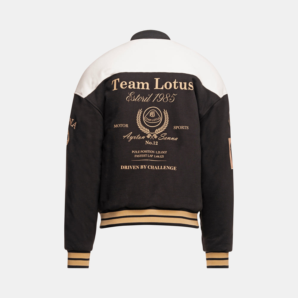 Ayrton Senna x Lotus F1™ Team Estoril 1985 Series Bomber Jacket - Black