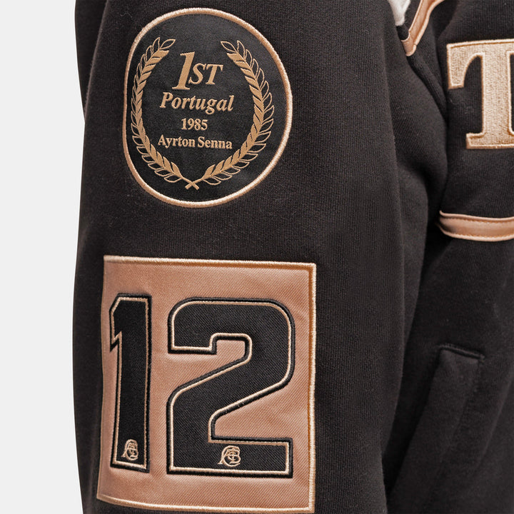 Ayrton Senna x Lotus F1™ Team Estoril 1985 Series Bomber Jacket - Black