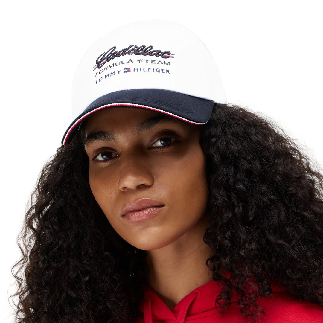 Casquette unisexe adulte 2026 Cadillac F1™ Team x Tommy Hilfiger RWB - Blanc optique