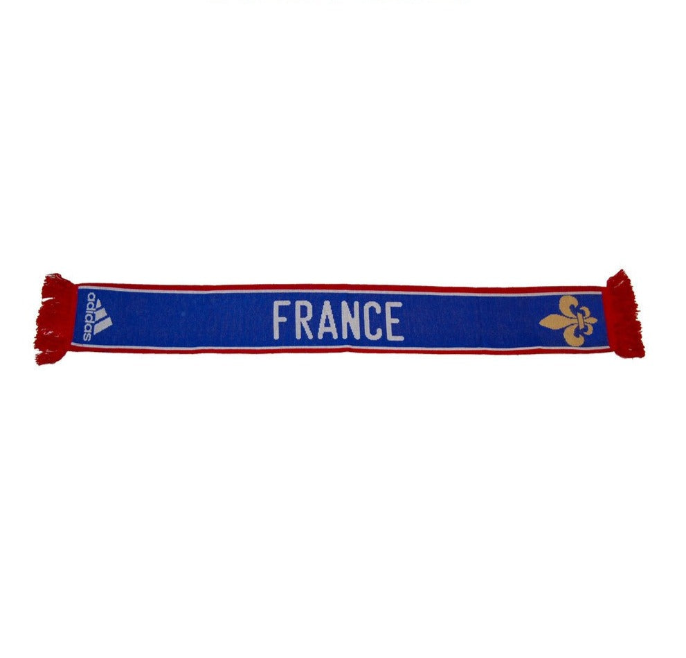 Official French FIFA® France Soccer FC Team Adidas Fan Scarf - Blue