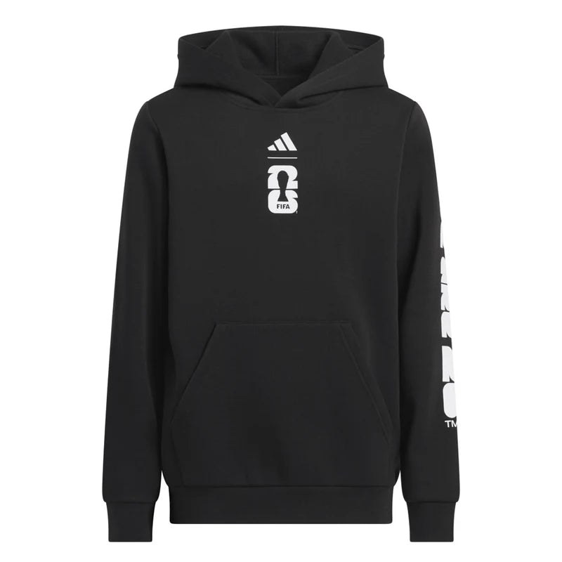 Adidas World Cup 2026 Match Graphic Kids Hoodie - Black