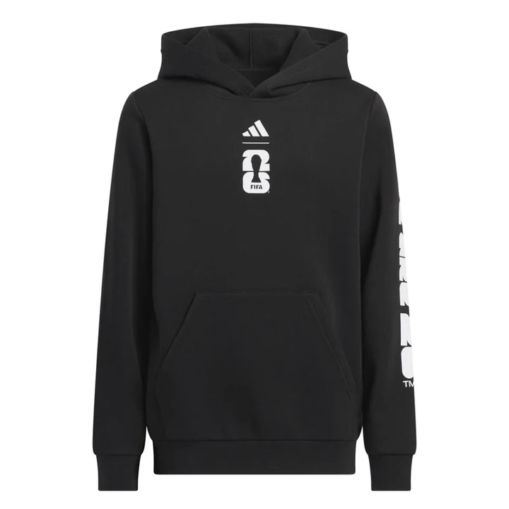Adidas World Cup 2026 Match Graphic Kids Hoodie - Black