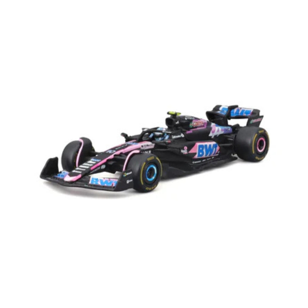 Alpine F1™ Team Pierre Gasly A524 Bburago 1:43 Scale Car - Blue and Pink