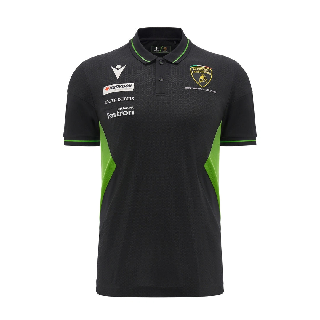 Automobili Lamborghini M24 Pad Men's Polo Shirt - Black