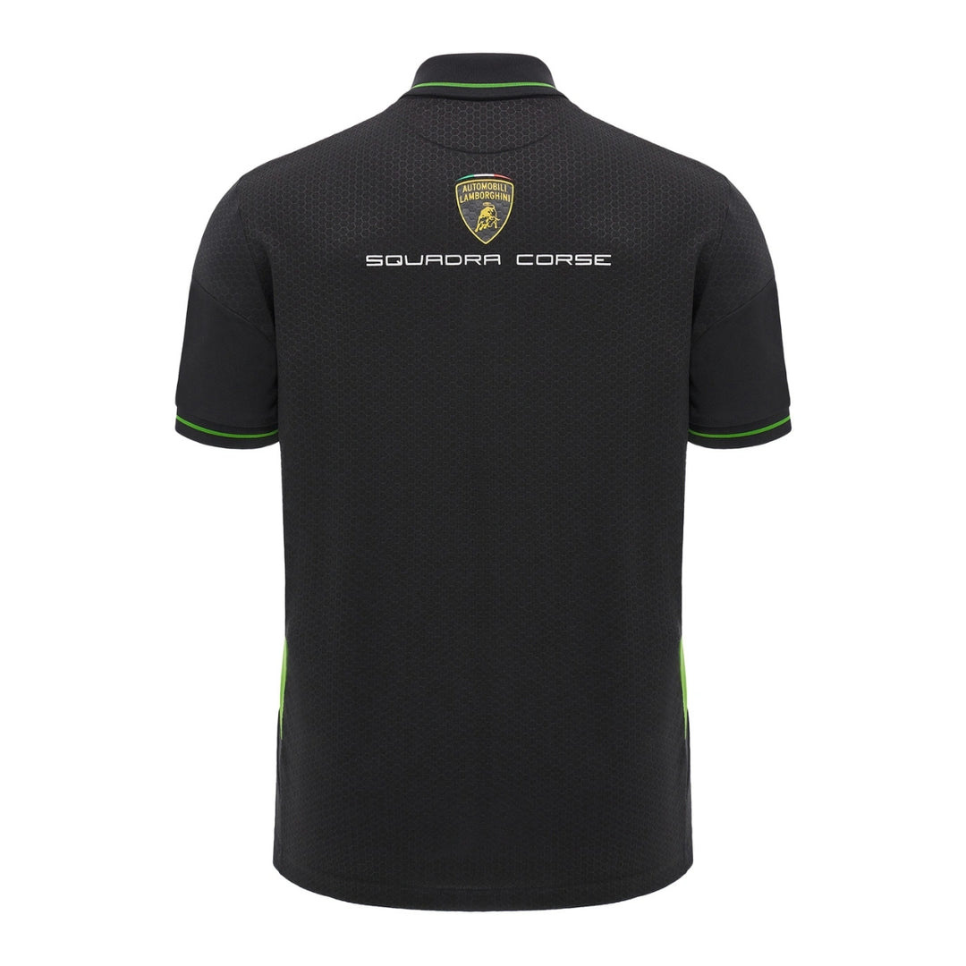 Automobili Lamborghini M24 Pad Men's Polo Shirt - Black