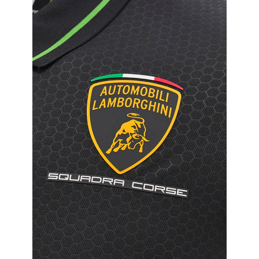 Automobili Lamborghini M24 Pad Men's Polo Shirt - Black