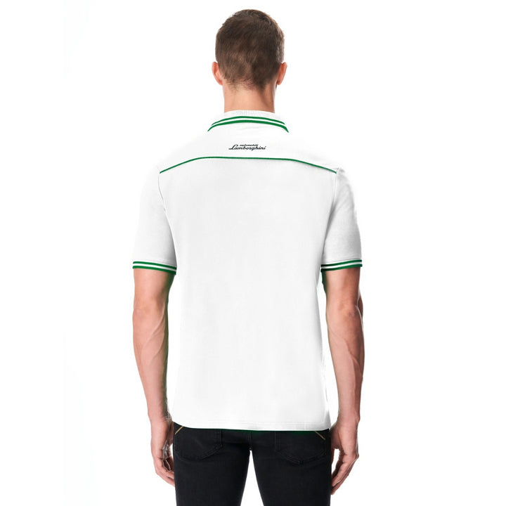 Automobili Lamborghini Travel Men's Polo Shirt - White