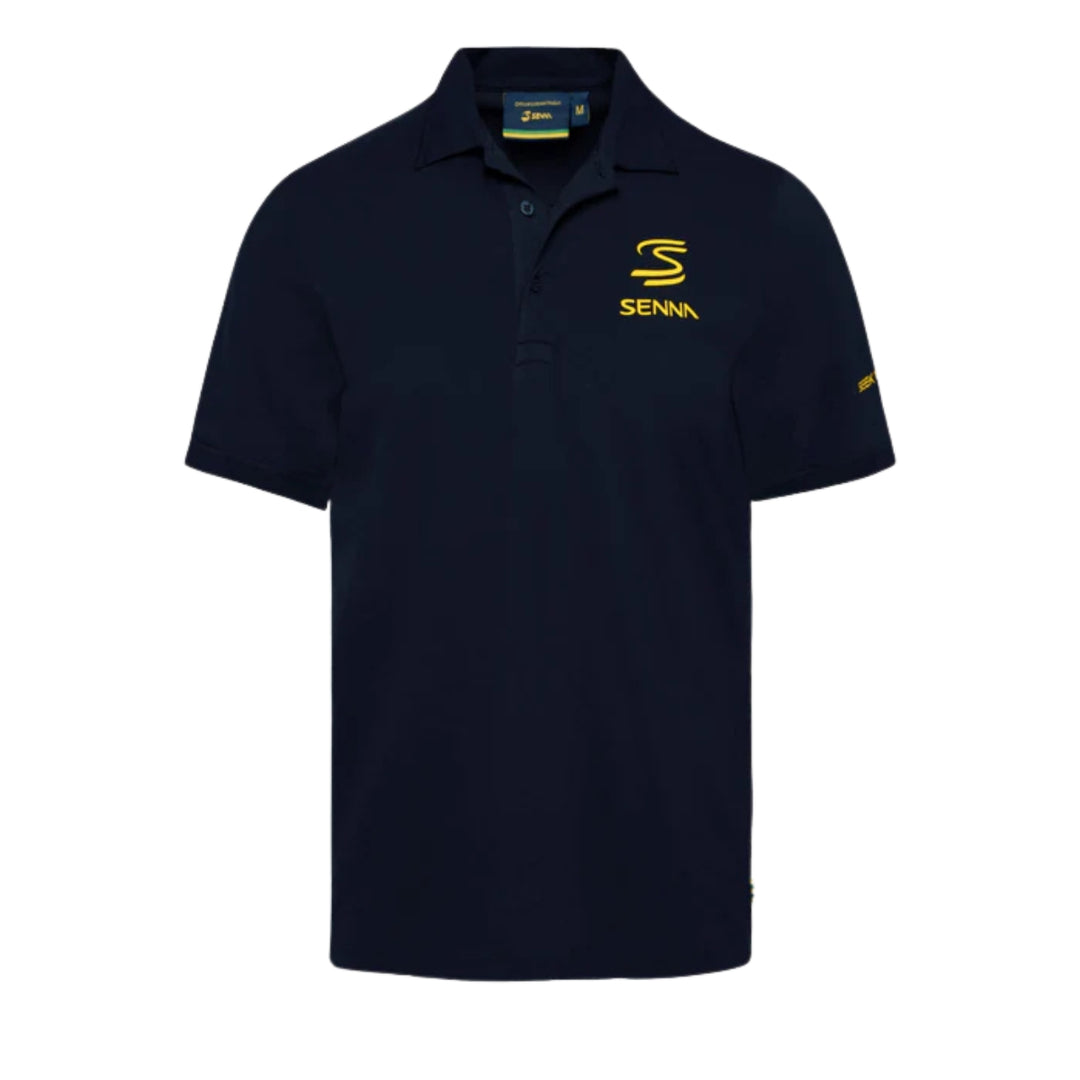 Ayrton Senna Legacy Men's Polo - Navy
