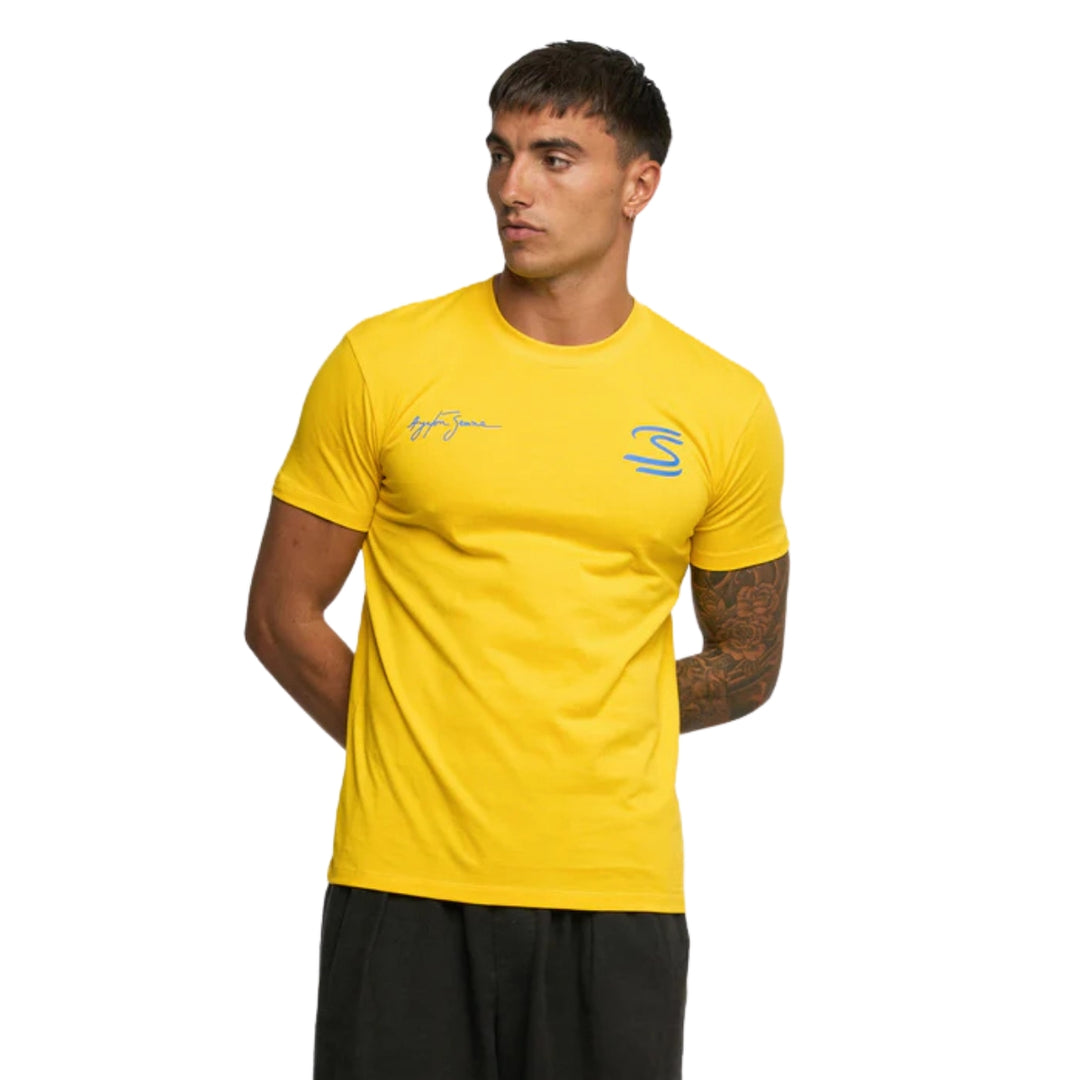 Ayrton Senna Seek Your Truth Circle Unisex T-shirt - Yellow