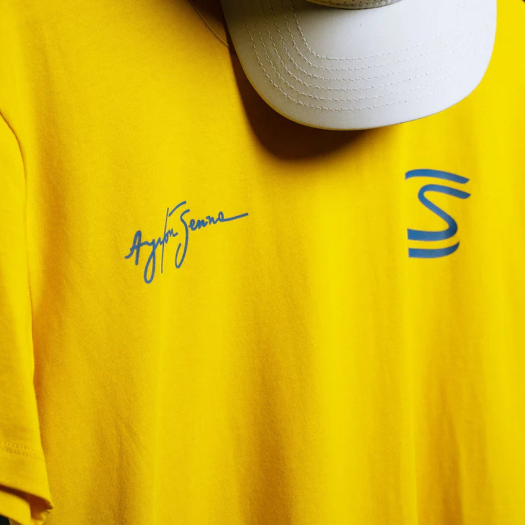 Ayrton Senna Seek Your Truth Circle Unisex T-shirt - Yellow