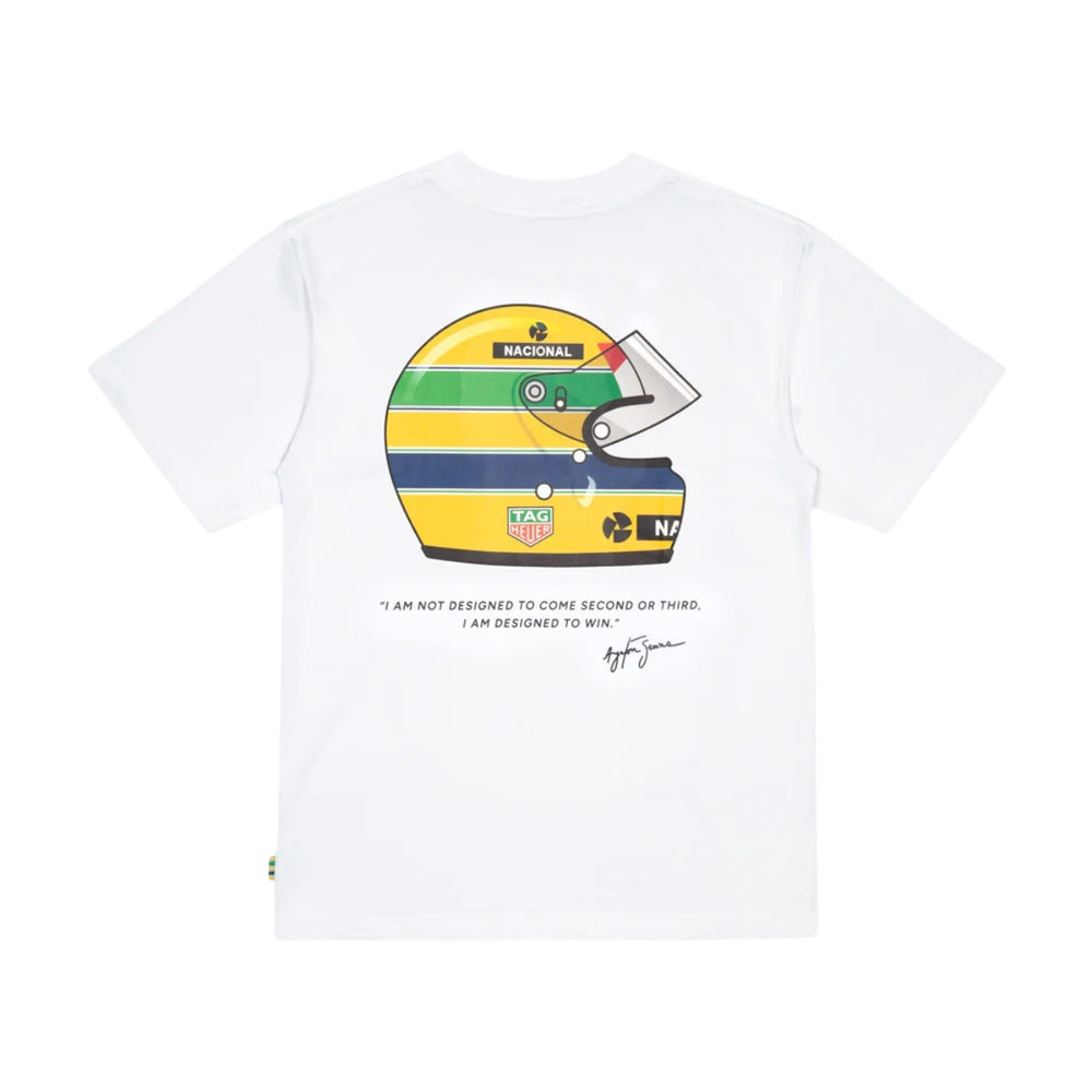 Ayrton Senna x Tag Heuer 1988 Helmet Men's T-shirt - White