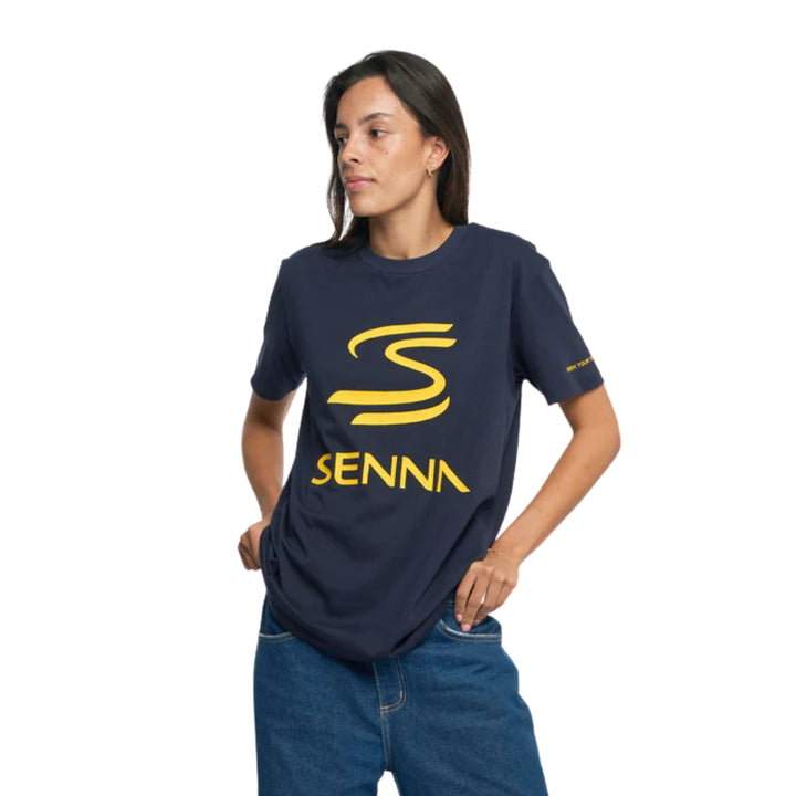 Senna Legacy Double S Logo Women's T-Shirt - Blue