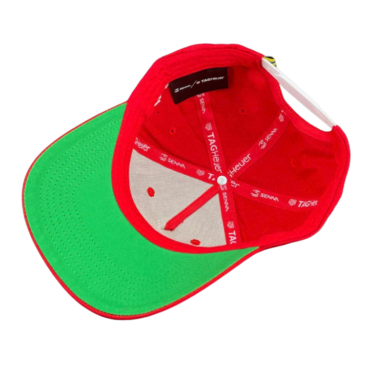 Ayrton Senna Qualified F1 X Tag Heuer Race Cap - Red