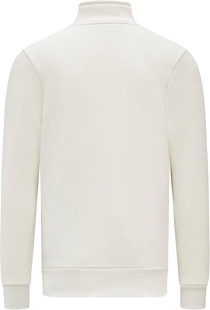 Senna Double S Logo Seasonal Half-Zip Men's Sweater - Beige