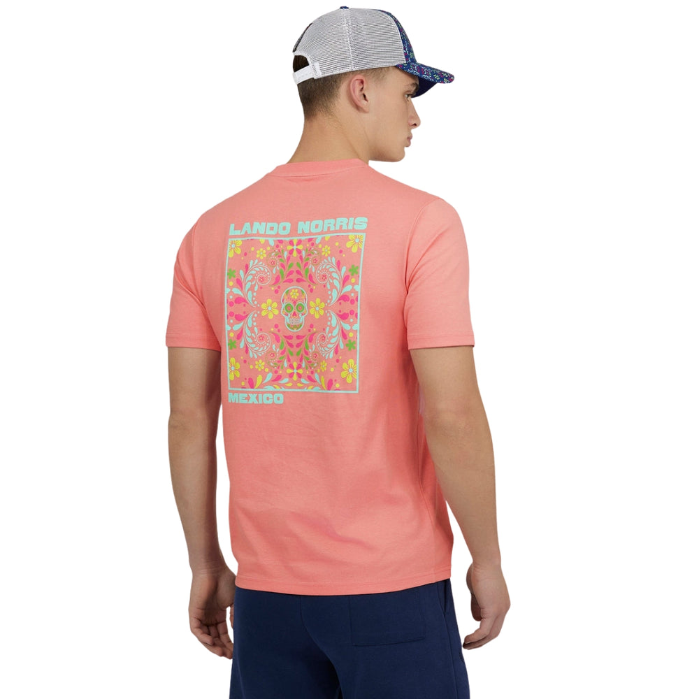 McLaren F1™ Lando Norris Mexican Grand Prix Men's T-Shirt - Coral Pink