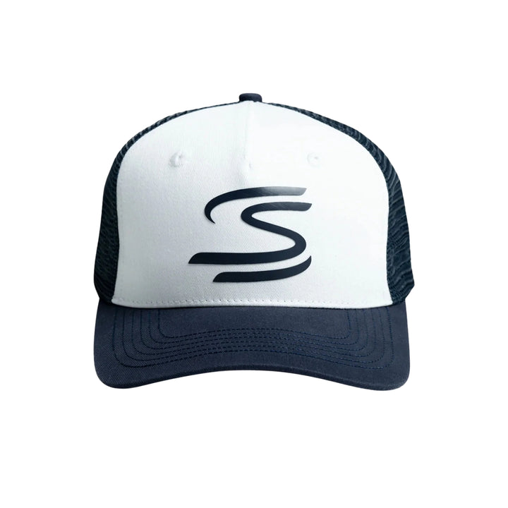 Ayrton Senna Signature Trucker Cap – Navy/White
