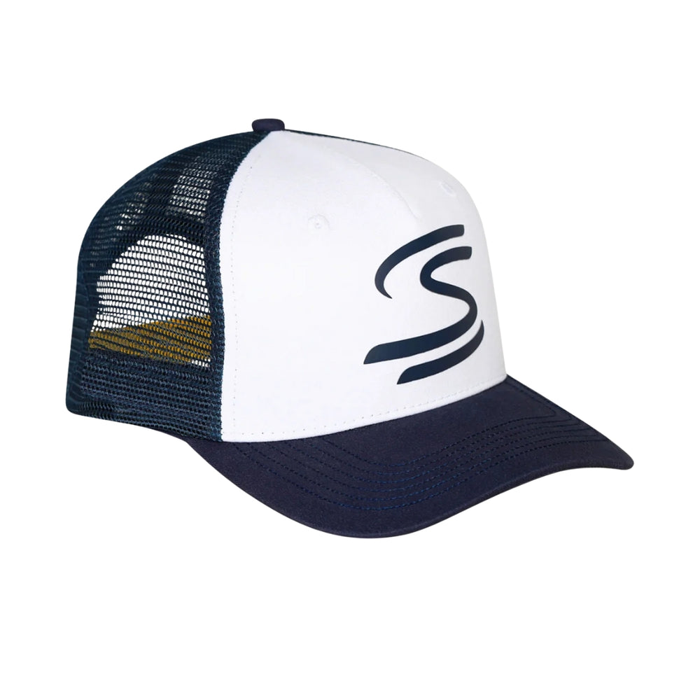 Ayrton Senna Signature Trucker Cap – Navy/White
