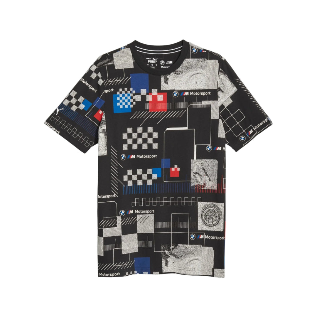 PUMA Men's Bmw M Motorsport All Over Print Tee - Black