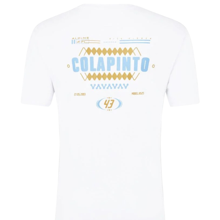 BWT Alpine F1™ Team Franco Colapinto Graphic T-Shirt  - White