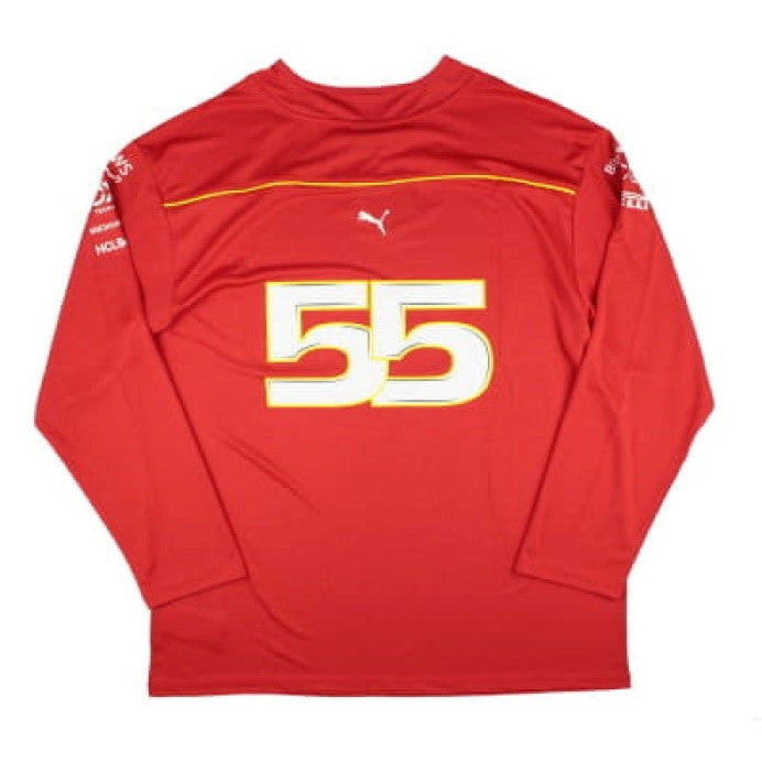 Camiseta de hockey para hombre Puma Scuderia Ferrari 2024 - Rojo quemado - Charles Leclerc/Carlos Sainz