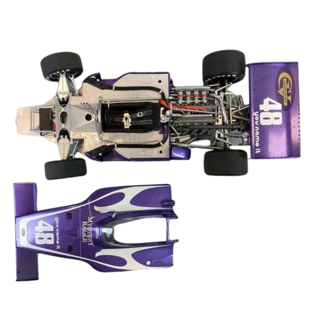 Carousel 1 Jerry Grant No. 48 AAR 'Mystery Eagle' 1972 Indianapolis Limited Edition 1:18 Scale Model Car - Lilac Purple