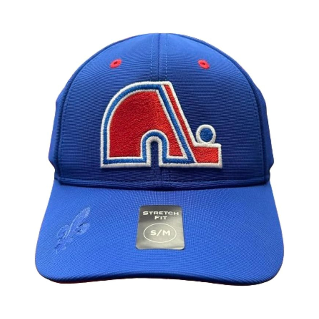 Quebec Nordiques American Needle NHL Vintage Stretch Fit Hat - Blue