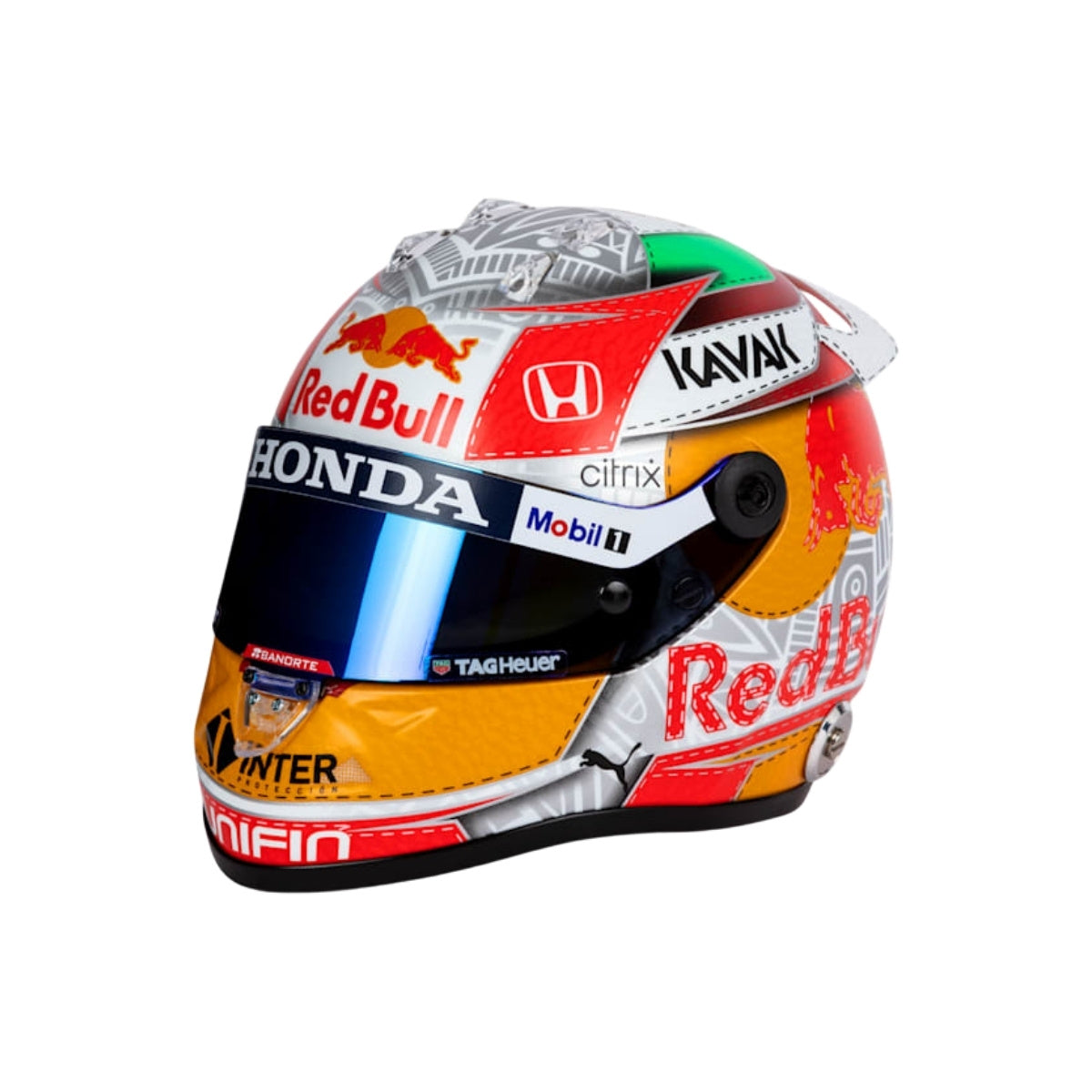 レッドブルレーシング ペレス1/2ヘルメット　サイン 2021オーストリアGP Sergio Perez Signed 2021 Austria F1 RedBull Helmet 1:2 Scale with