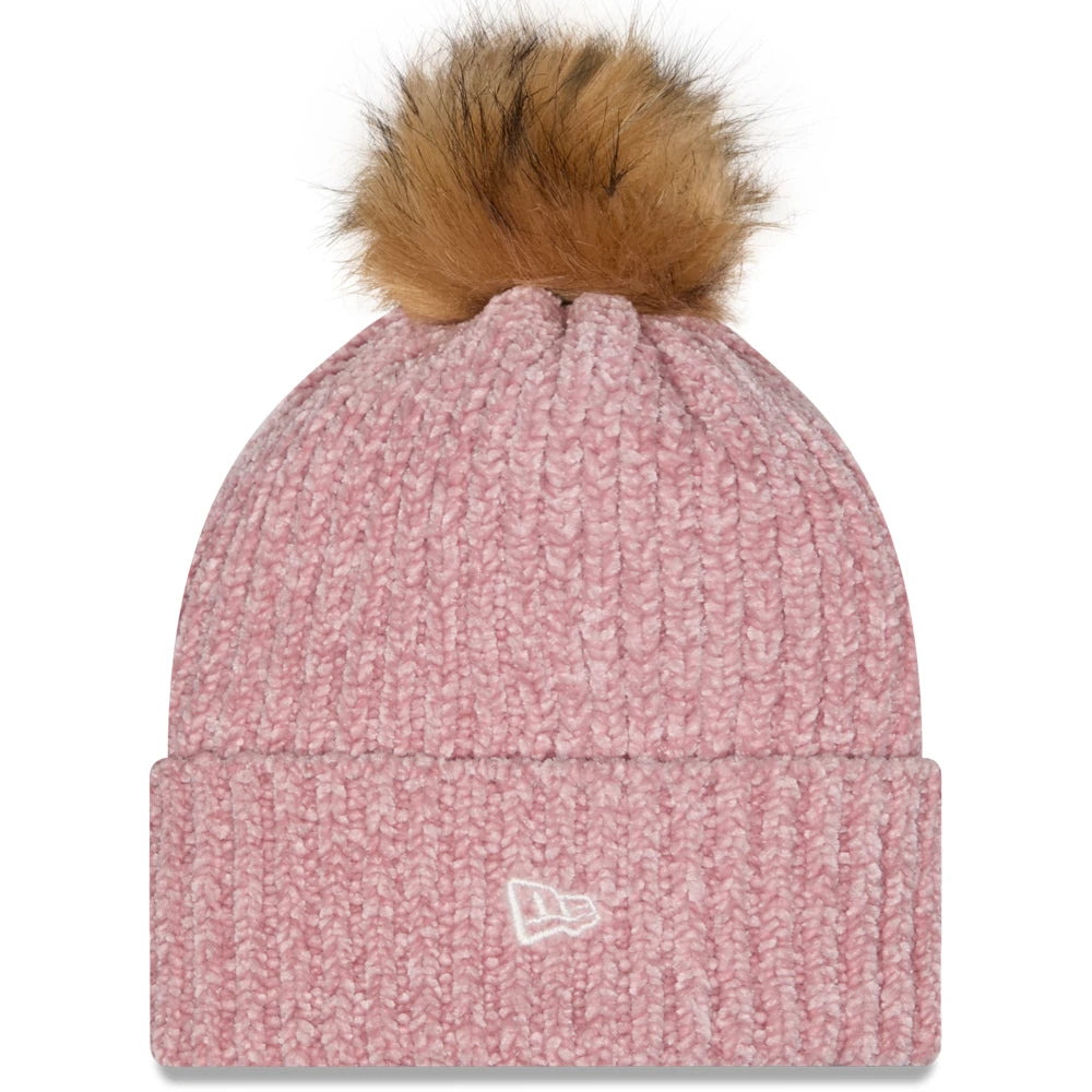 Gorro de punto con puños y pompón rosa Sport para mujer de los Montreal Canadiens por New Era – Rosa