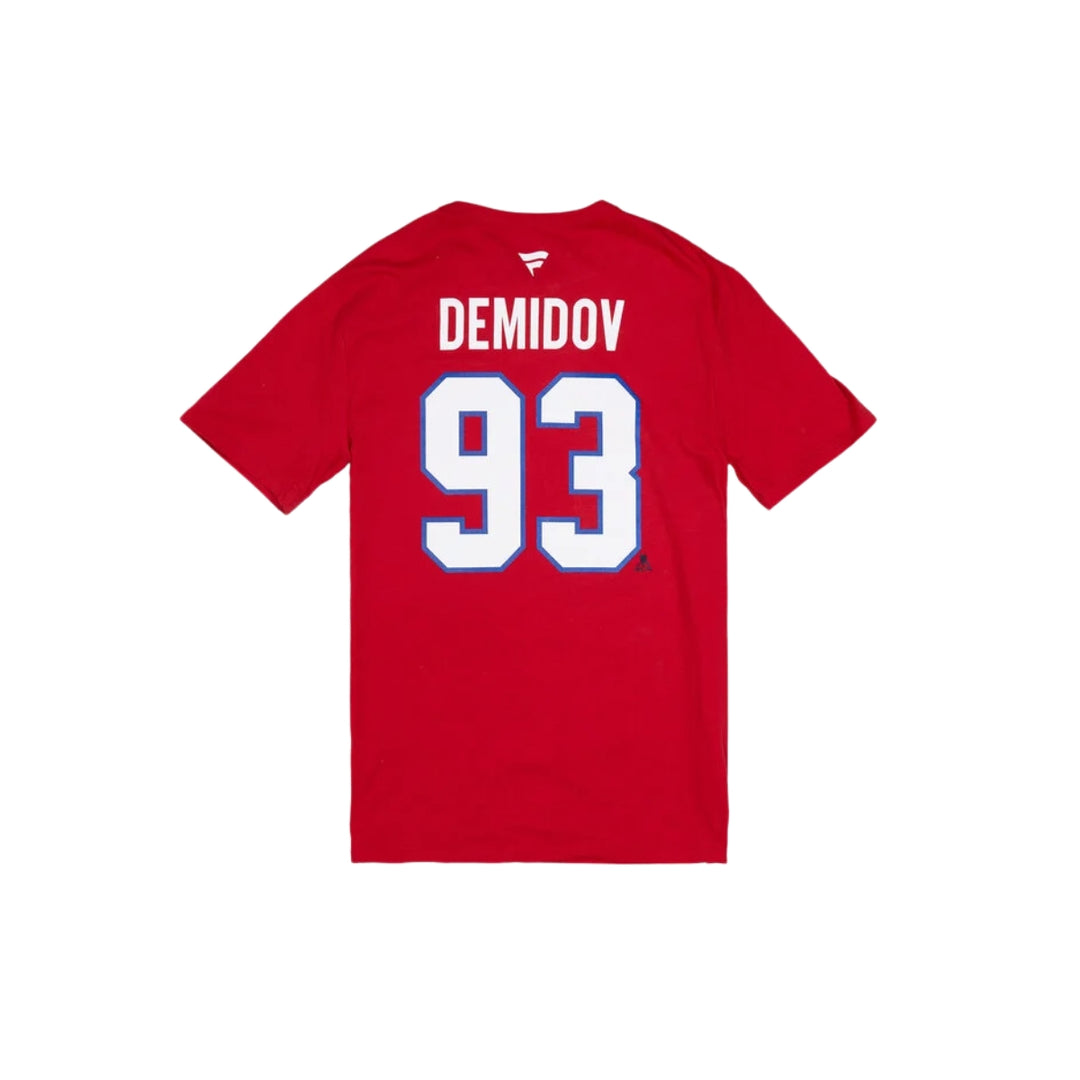 Montreal Canadiens NHL® Demidov #93 Ice Hockey T-shirt - Kids  - Red