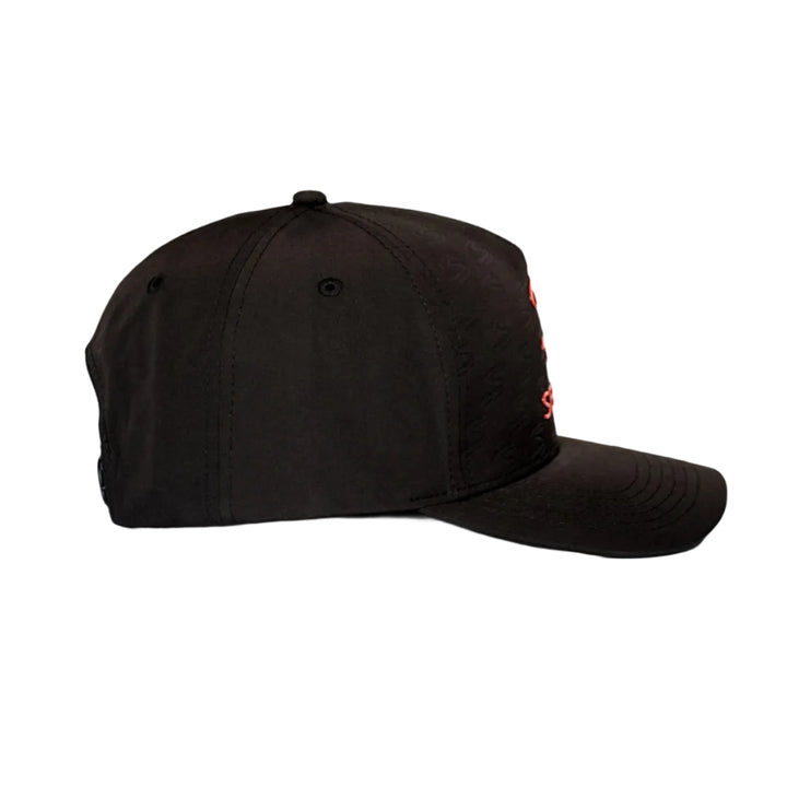 Ayrton Senna Debossed Poly Cap - Black