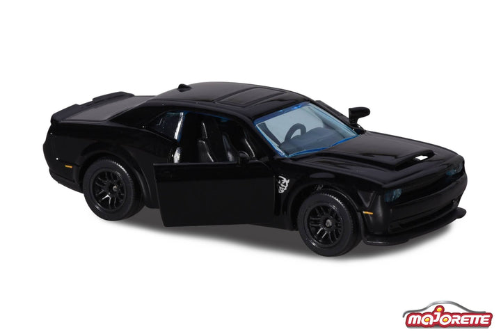 Majorette  Dodge Challenger SRT Demon 1:64 Scale miniature model car - black 