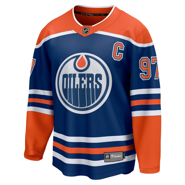 Edmonton Oilers Connor Mcdavid Breakaway Hockey Jersey - Men - Orange