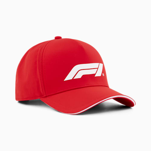 PUMA X FORMULA 1® Large Logo Baseball Cap - Unisex- White / Red / Black