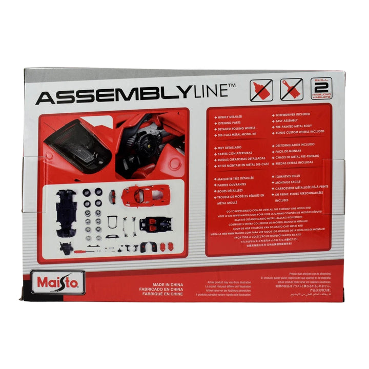 Ferrari Enzo Ferrari Maisto AssemblyLine 124 Diecast Metal Model Kit - Red