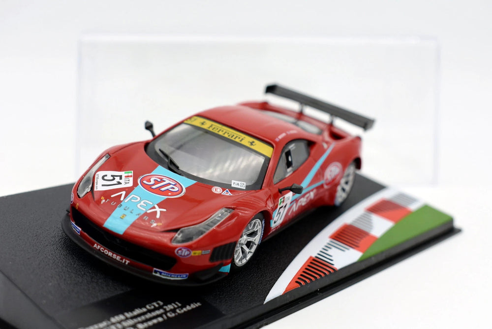 Ferrari 458 Italia GT3 #51 AF Corse 2011 Silverstone 1:43 Die-Cast Collector Model – Altaya