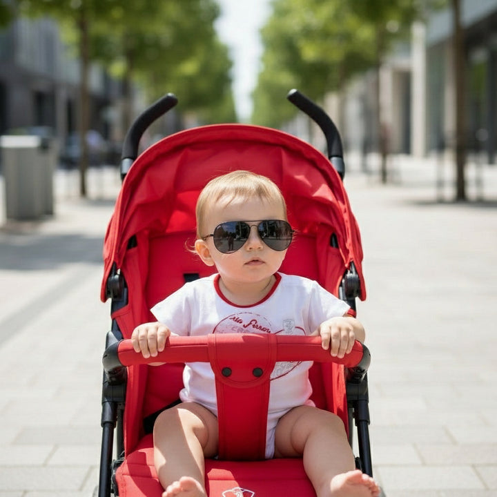 Ferrari Infant Baby Girl 'SF' Big Heart T-Shirt - White