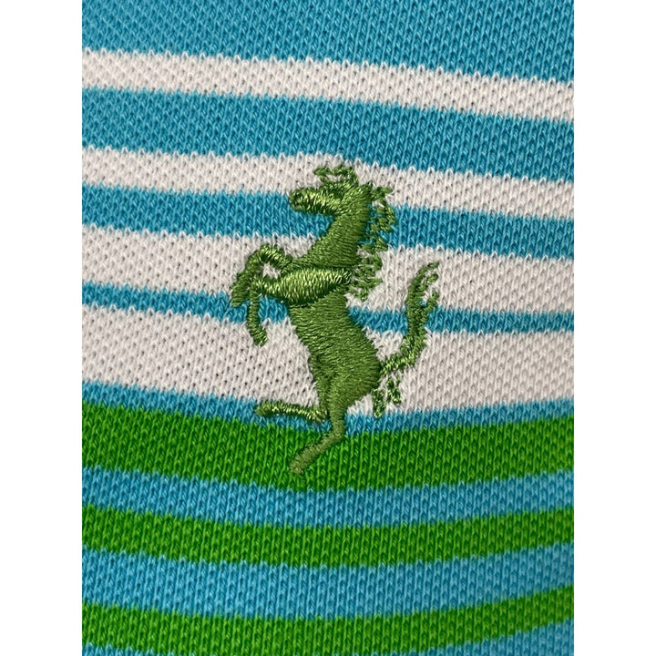 Scuderia Ferrari Women’s Prancing Horse Embroidered Polo – Turquoise