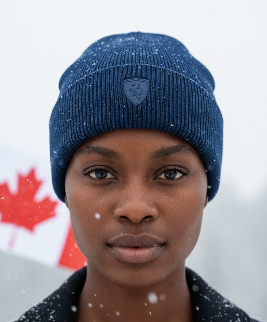 2025 Scuderia Ferrari F1 Team Pro Unisex Adult Winter Beanie - Persian Blue