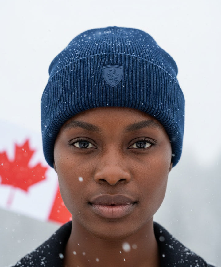 2025 Scuderia Ferrari F1 Team Pro Unisex Adult Winter Beanie - Persian Blue