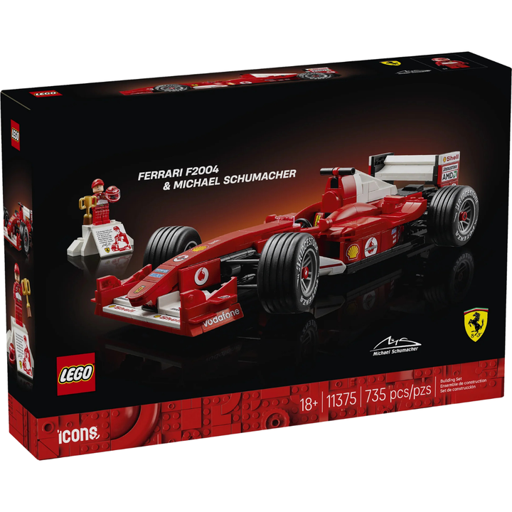 Ferrari F2004 &amp; Michael Schumacher LEGO Icons